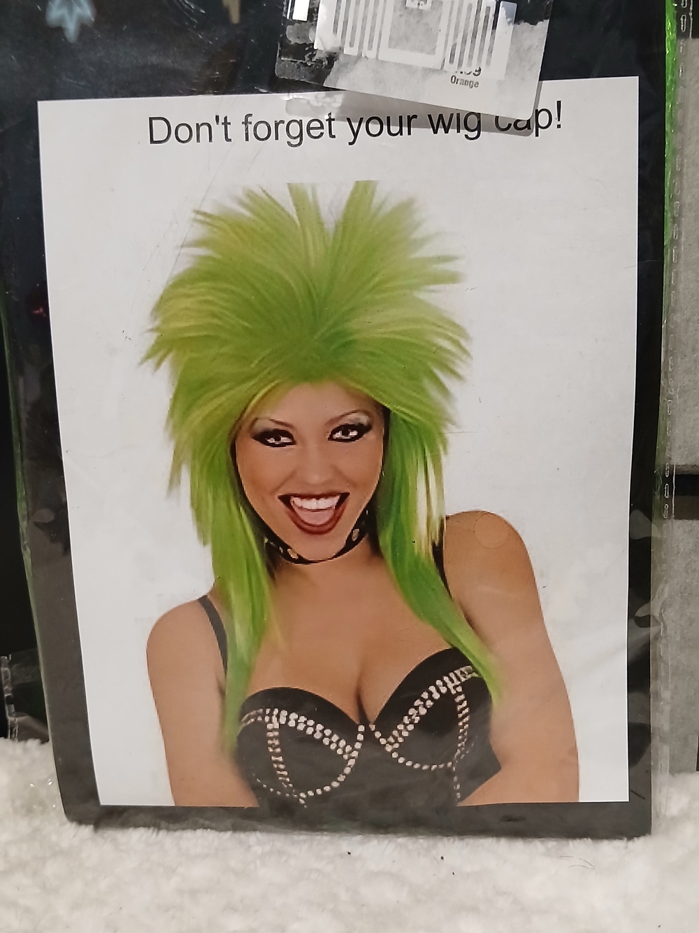 Green Spiky Women's Costume Wig - Vibrant Lime Hair